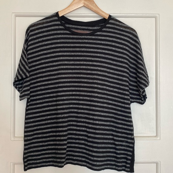 rag & bone striped cotton/linen t-shirt - Picture 1 of 6